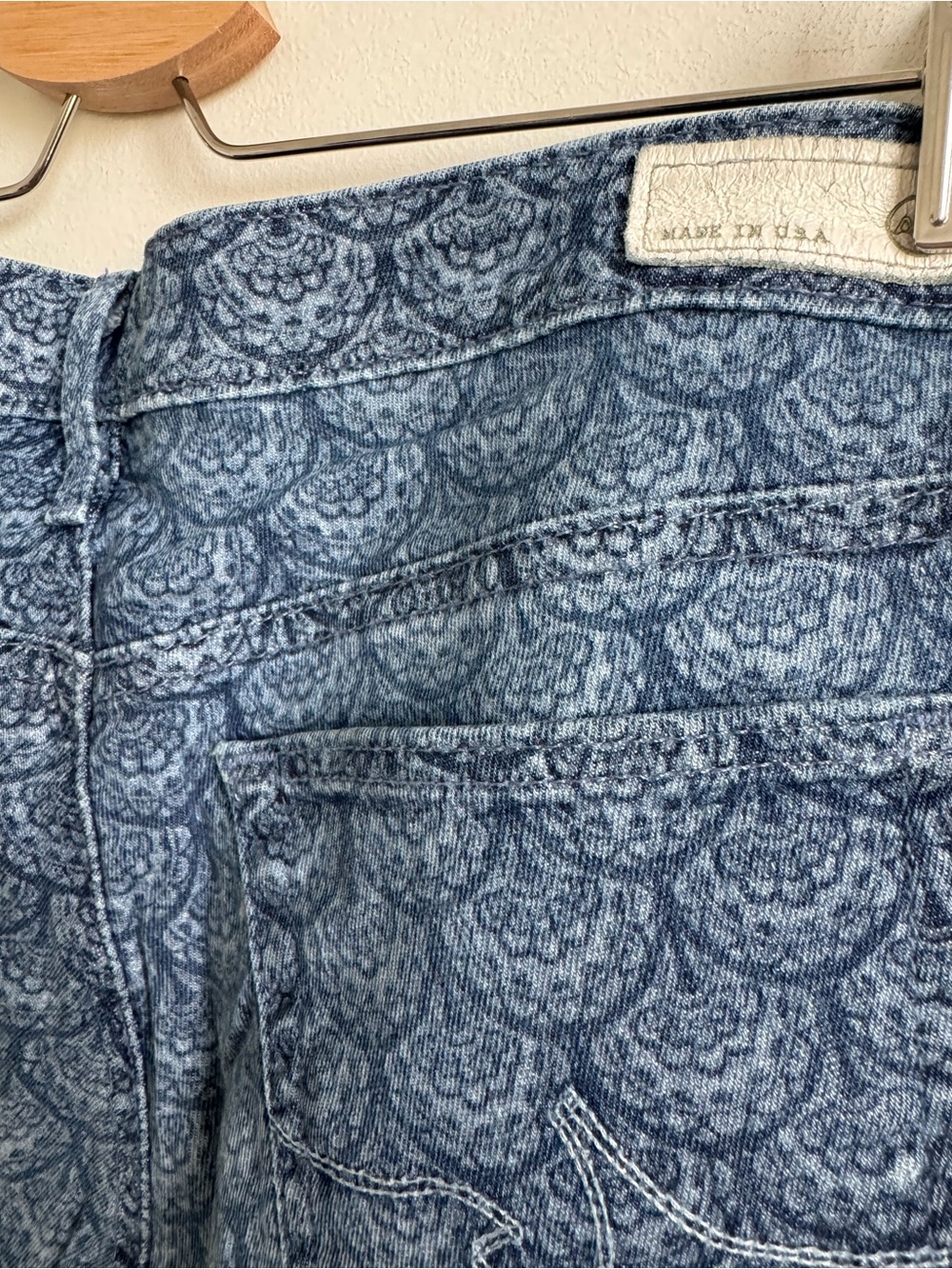 Y2K High End Low Rise Pattern Jeans - Picture 4 of 5